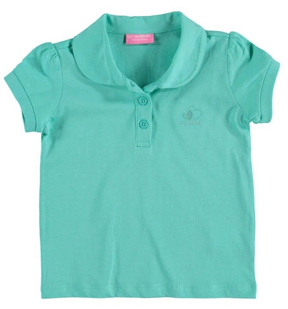 Футболка LC Waikiki 116 см Бірюзова (T-shirt girl -002) - Фото 1 Футболка LC Waikiki 116 см Бірюзова (T-shirt girl -002) - зображення 1