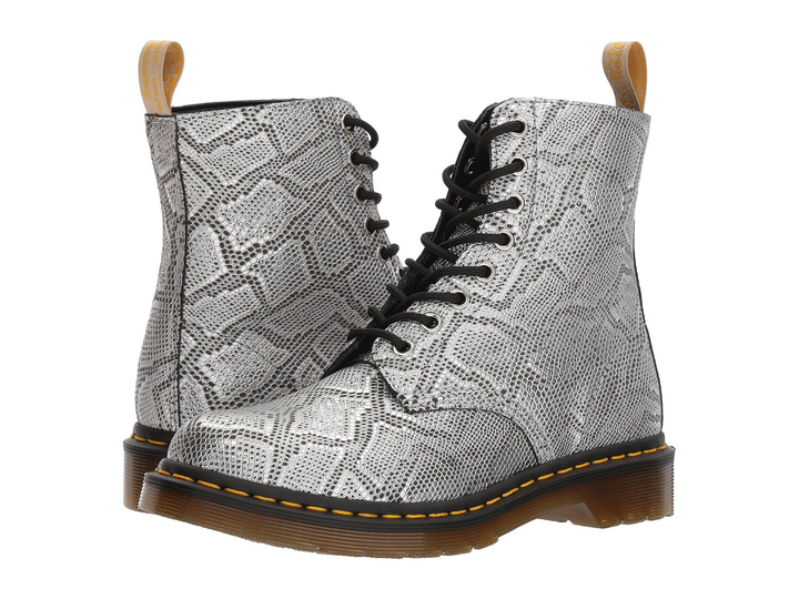 Dr martens silver metallic on sale snake