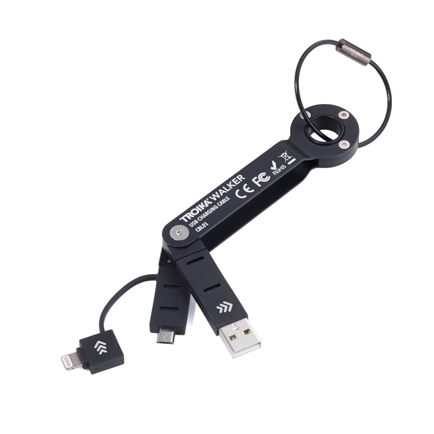 Брелок-адаптер Troika "WALKER" USB/Micro USB - Фото 1 Брелок-адаптер Troika "WALKER" USB/Micro USB - изображение 1