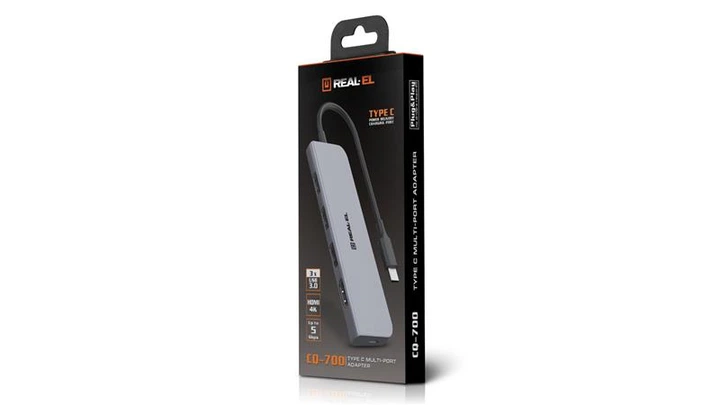 USB-хаб REAL-EL CQ-700 4 ports - Фото 8 USB-хаб REAL-EL CQ-700 4 ports - зображення 8