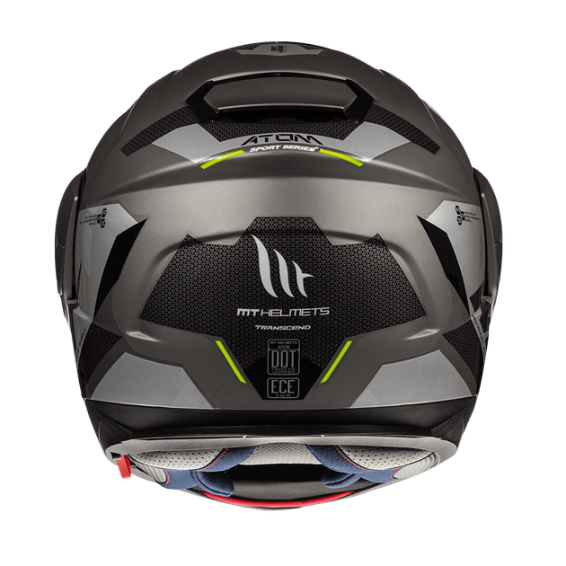 Мотошолом MT Helmets Atom SV TRANSCEND Gloss Matt Gray XXL - зображення 4
