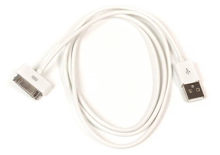 Кабель PowerPlant USB — 30pin (4/4s), 1 м - Фото 1 Кабель PowerPlant USB — 30pin (4/4s), 1 м - зображення 1