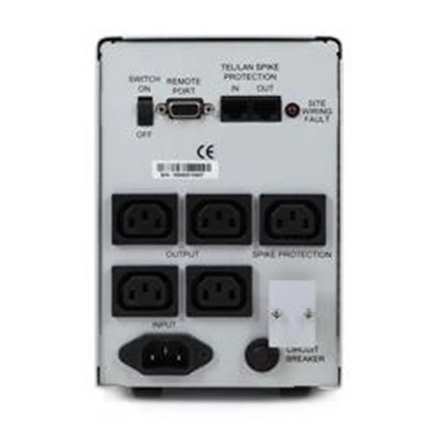 ИБП Powercom KIN-1000AP, Lin.int, AVR, 5 х IEC, RJ-45, металл (00210015) - изображение 4
