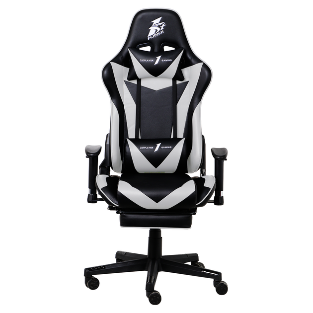 Крісло для геймерів 1stPlayer FK3 Black-White - Фото 1 Крісло для геймерів 1stPlayer FK3 Black-White - зображення 1