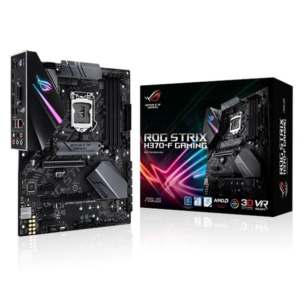 Материнська плата Asus ROG Strix H370-F Gaming Socket 1151 - Фото 1 Материнська плата Asus ROG Strix H370-F Gaming Socket 1151 - зображення 1