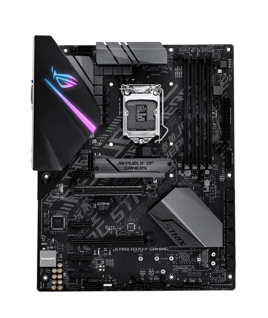 Материнська плата Asus ROG Strix H370-F Gaming Socket 1151 - Фото 2 Материнська плата Asus ROG Strix H370-F Gaming Socket 1151 - зображення 2