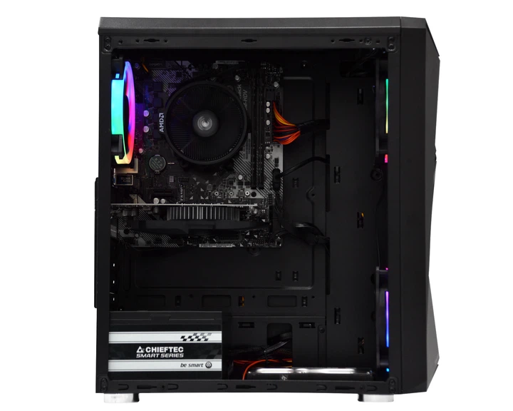 Персональний комп'ютер Expert PC Ultimate (A3100.08.H1.1050T.C920); AMD Ryzen 3 3100 (3.6 - 3.9 ГГц) / ОЗУ 8 ГБ / HDD 1 ТБ / NVIDIA GeForce GTX 1050 Ti 4 ГБ / без ОП / LAN / Ubuntu / чорний - зображення 4