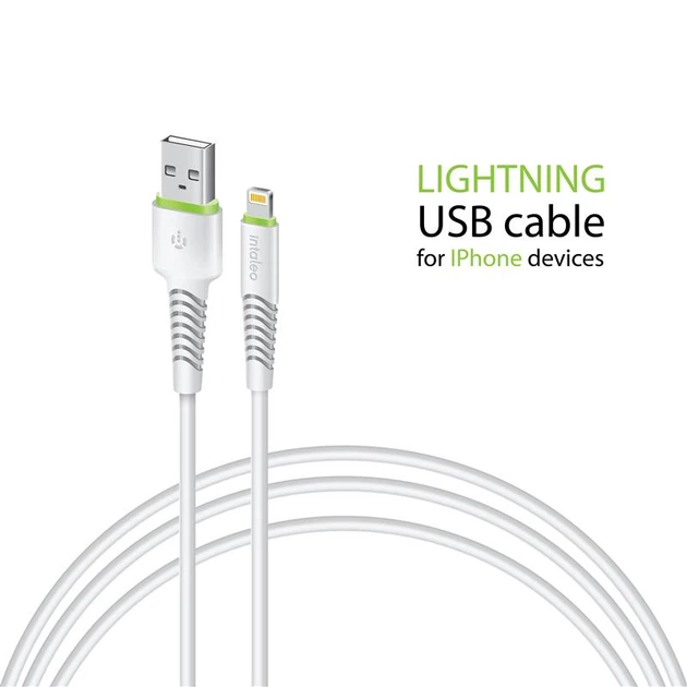 Кабель Intaleo CBFLEXL3 USB-Lightning 3м White (1283126487507) - Фото 1 Кабель Intaleo CBFLEXL3 USB-Lightning 3м White (1283126487507) - изображение 1