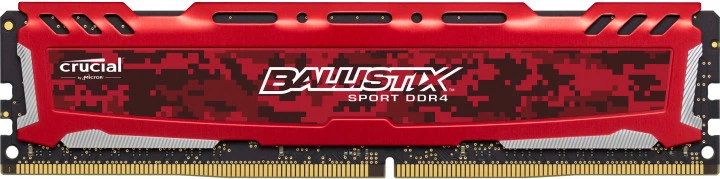 Оперативная память Crucial DDR4-3000 16384MB PC4-24000 (Kit of 2x8192) Ballistix Sport LT Red (BLS2K8G4D30AESEK) - изображение 2