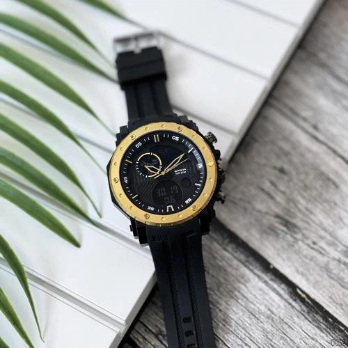 Чоловічий годинник Sanda 6012 Black-Gold - изображение 3