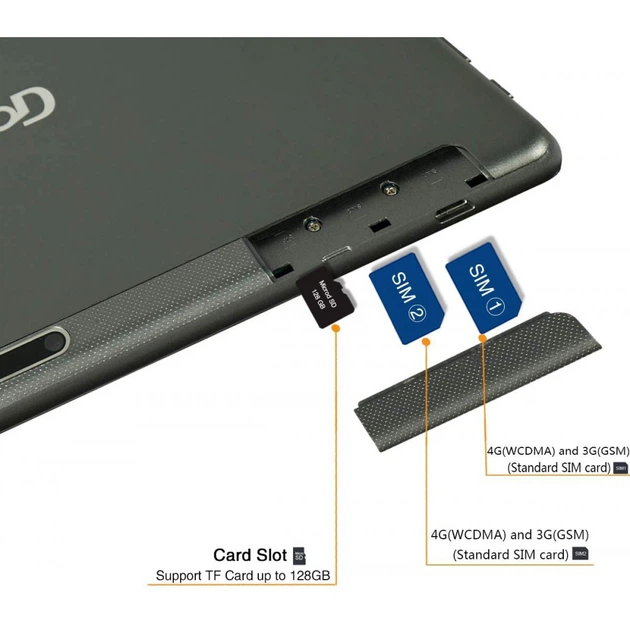 GOODTEL G3 10.1 IPS Android 8.0 QuadCore 4/64Gb Dual Sim 8000mAh Grey - зображення 4