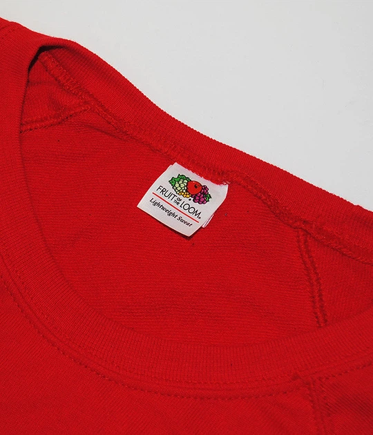Світшот Fruit of the Loom Lightweight raglan sweat L Червоний (062138040L) - зображення 6