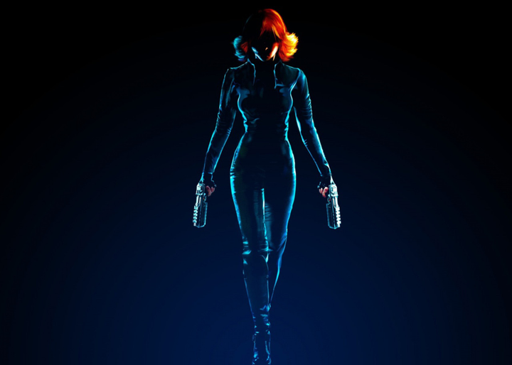 Картина GeekLand Black Widow Чёрная Вдова минимализм 60х40см BW.09.036 ...