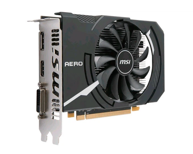 Видеокарта Radeon RX 550 OC MSI AERO ITX 2Gb DDR5 128bit DVI/HDMI/DP 1203/7000MHz RX 550 AERO ITX 2G OC - Фото 1 Видеокарта Radeon RX 550 OC MSI AERO ITX 2Gb DDR5 128bit DVI/HDMI/DP 1203/7000MHz RX 550 AERO ITX 2G OC - изображение 1
