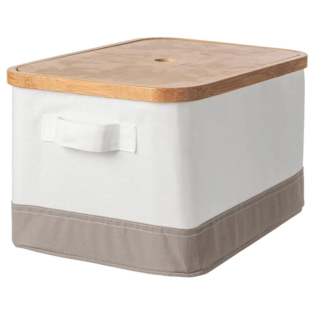 Коробка з кришкою IKEA (ІКЕА) RABBLA 25х35х20см коричнева бежева (603.481.25) - Фото 1 Коробка з кришкою IKEA (ІКЕА) RABBLA 25х35х20см коричнева бежева (603.481.25) - зображення 1