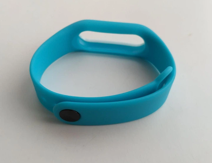 Ремешок Xiaomi Mi Band 2 MiJobs силиконовый с рамкой Голубой / Белый 1088P - изображение 2