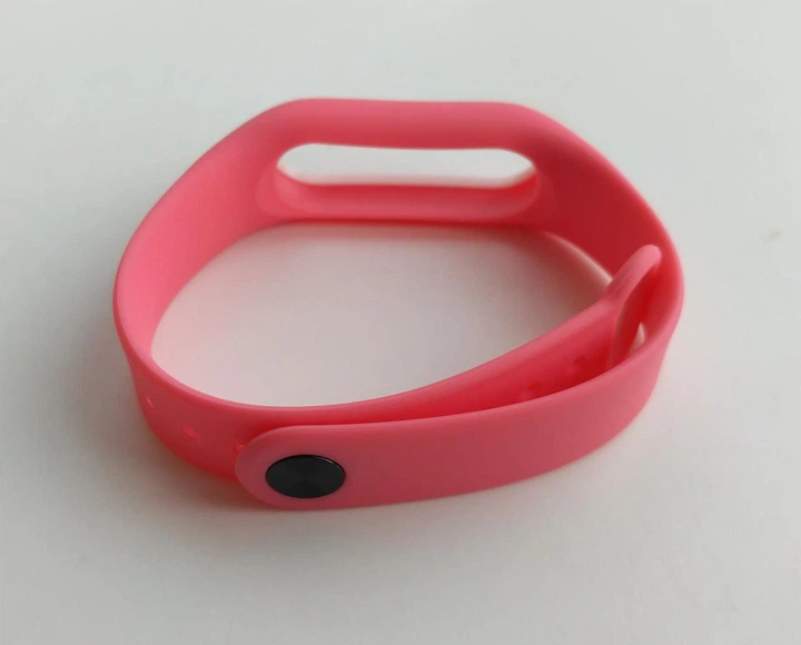 Ремешок Xiaomi Mi Band 2 MiJobs силиконовый с рамкой Розовый / Белый 1088P - изображение 2