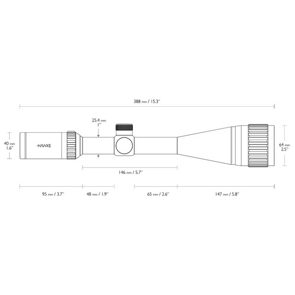 Прицел оптический Hawke Vantage IR 4-16x50 AO (Rimfire .17 HMR R/G) - Фото 8 Прицел оптический Hawke Vantage IR 4-16x50 AO (Rimfire .17 HMR R/G) - изображение 8