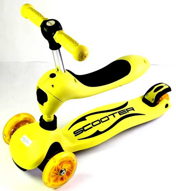 Детский самокат-трансформер 2 в 1 Scale Sports Yellow – низкие цены ...