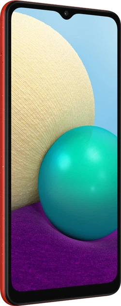 Мобильный телефон Samsung Galaxy A02 2/32GB Red (SM-A022GZRBSEK) - Фото 3 Мобильный телефон Samsung Galaxy A02 2/32GB Red (SM-A022GZRBSEK) - изображение 3