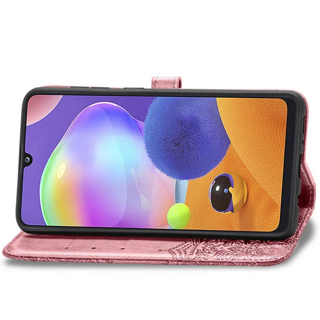 Шкіряний чохол (книжка) Art Case з візитницею для ZTE Blade V2020 Smart Рожевий Без бренду - зображення 3