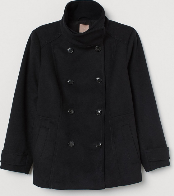 Пальто осіннє коротке жіноче H&M 0777467 3XL Чорне від Rozetka на платформі USKIDKA Акція на Пальто осіннє коротке жіноче H&M 0777467 3XL Чорне від Rozetka