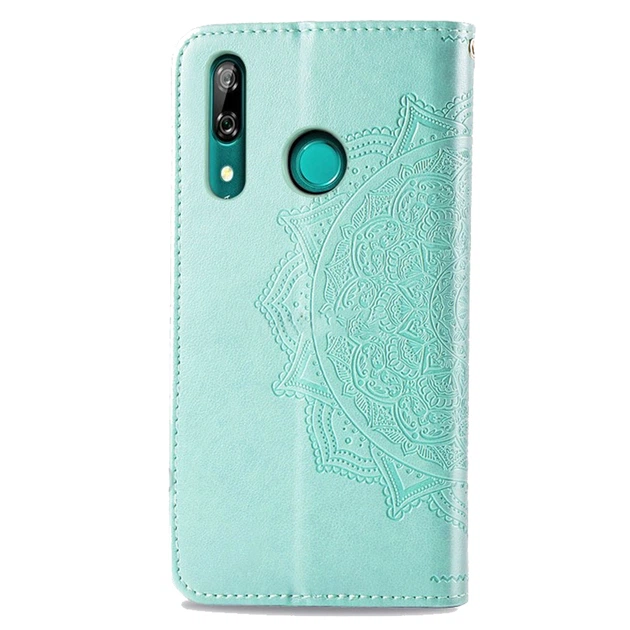 Шкіряний чохол (книжка) Art Case з візитницею для Huawei P Smart Z Бірюзовий Без бренду - зображення 3