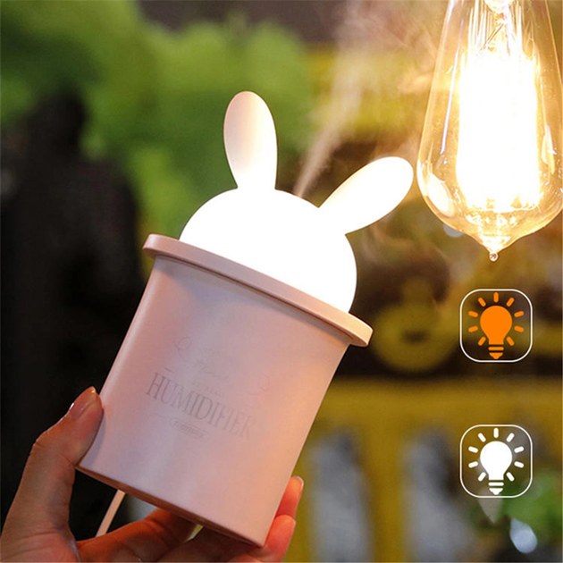 Міні-зволожувач повітря Remax Rabbit Humidifier RT-A260 Pink - зображення 8