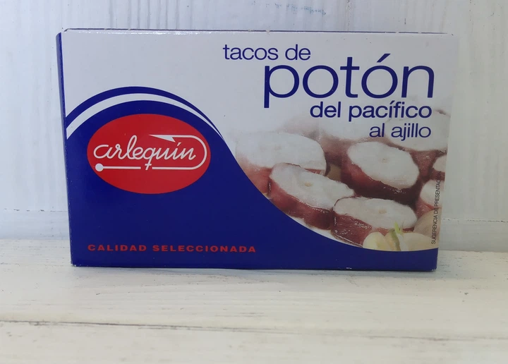 Шматочки восьминога в часниковому соусі Arlequin Poton del pacifico al ajillo 111г/72г (Іспанія) - Фото 3 Шматочки восьминога в часниковому соусі Arlequin Poton del pacifico al ajillo 111г/72г (Іспанія) - зображення 3