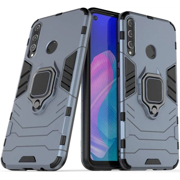 Ударопрочный чехол Transformer Ring for Magnet для Huawei P40 Lite E / Y7p (2020) Серый / Metal slate Без бренда - Фото 2 Ударопрочный чехол Transformer Ring for Magnet для Huawei P40 Lite E / Y7p (2020) Серый / Metal slate Без бренда - изображение 2