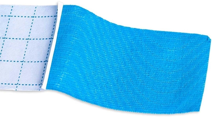 Кінезіо тейп USA Style LEXFIT Ширина 3.8 см, довжина в рулоні 500 см Блакитний (LKT-1001) - зображення 2