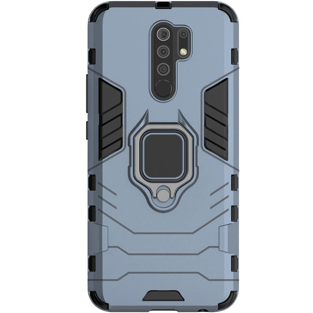 Ударопрочный чехол Transformer Ring for Magnet для Xiaomi Redmi 9 Серый / Metal slate Без бренда - Фото 1 Ударопрочный чехол Transformer Ring for Magnet для Xiaomi Redmi 9 Серый / Metal slate Без бренда - изображение 1