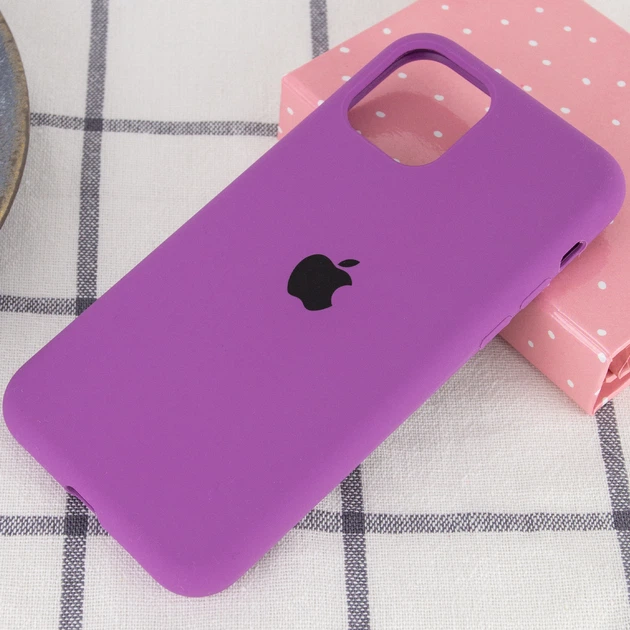 Чехол Silicone Case Full Protective (AA) для Apple iPhone 11 (6.1") Фиолетовый / Grape Без бренда - Фото 2 Чехол Silicone Case Full Protective (AA) для Apple iPhone 11 (6.1") Фиолетовый / Grape Без бренда - изображение 2