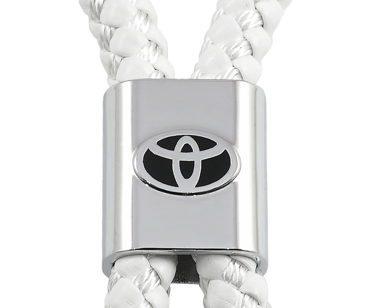 Брелок кожаный Larath Toyota белый (A138) - зображення 3
