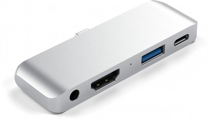 USB-hub Satechi Aluminum Type-C Mobile Pro Hub Silver (ST-TCMPHS) - obraz 2