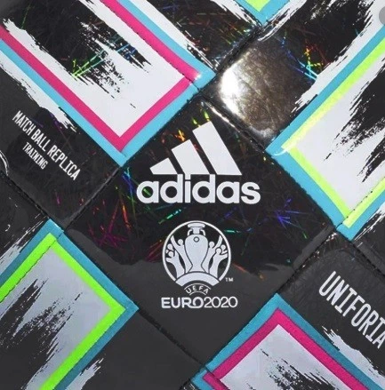 М'яч футбольний Adidas Uniforia Euro 2020 Training FP9745 №4 Чорний - Фото 4 М'яч футбольний Adidas Uniforia Euro 2020 Training FP9745 №4 Чорний - зображення 4