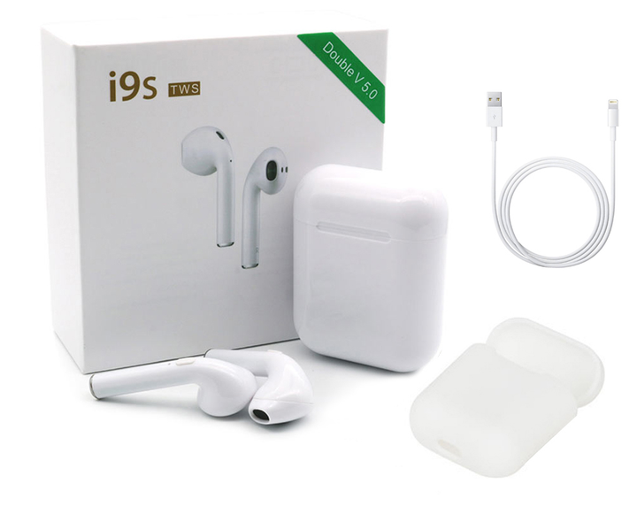 Беспроводные Bluetooth наушники MYKO i9s-PRO TWS V5.0 Double с чехлом ...