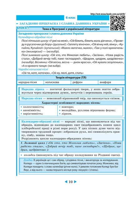 Інтерактивний довідник Українська література 5-11кл + онлайн тести +Q код - Фото 5 Інтерактивний довідник Українська література 5-11кл + онлайн тести +Q код - изображение 5
