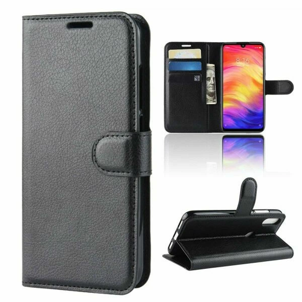 Классический чехол-книжка Deexe Book Type для Xiaomi Redmi Note 7 / Note 7 Pro - Black - изображение 2
