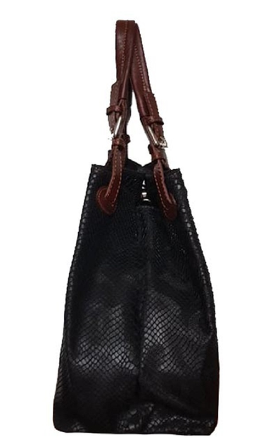 Женская кожаная сумка Italian bags DB6929 black 