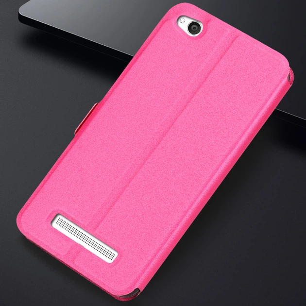 Чехол Window для Xiaomi Redmi 4a книжка с окошком Pink - изображение 3