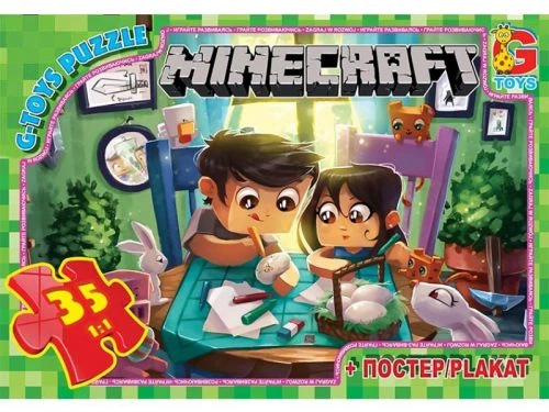 Пазлі "Minecraft: Пасха", 35 ел - Фото 1 Пазлі "Minecraft: Пасха", 35 ел - зображення 1
