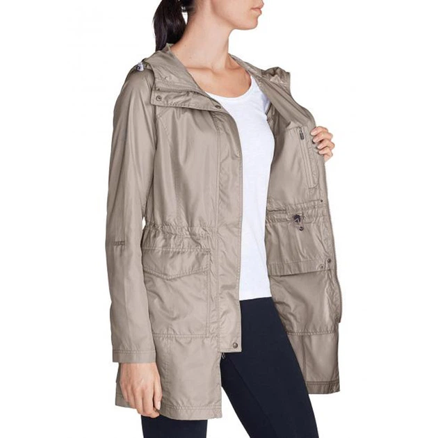 Куртка Eddie Bauer Womens Somerland Convertible Trench Coat LT TAUPE S