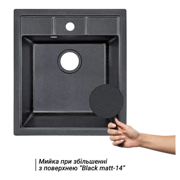 Кухонная мойка Lidz 460х515/200 BLM-14 (LIDZBLM14460515200) - изображение 10