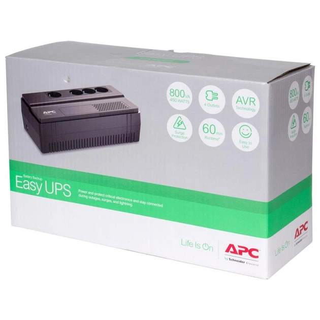 Пристрій безперебійного живлення APC BV800I-GR - зображення 3