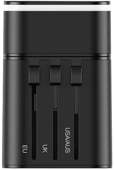 Универсальное зарядное устройство Baseus Travel Universal 2 in 1 3A 18W Black (JY-302PD) - изображение 2