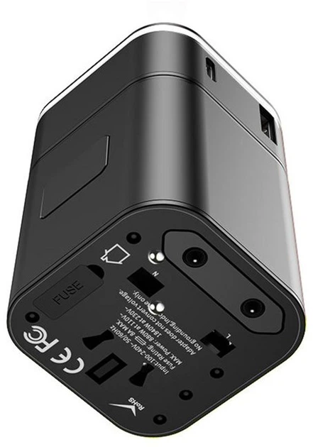 Универсальное зарядное устройство Baseus Travel Universal 2 in 1 3A 18W Black (JY-302PD) - изображение 6
