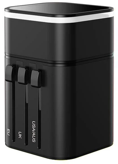 Универсальное зарядное устройство Baseus Travel Universal 2 in 1 3A 18W Black (JY-302PD) - изображение 4