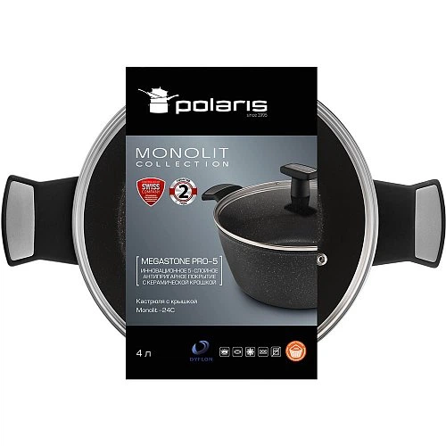 Кастрюля Polaris Monolit-24C 4 л (Monolit-24C) - Фото 8 Кастрюля Polaris Monolit-24C 4 л (Monolit-24C) - изображение 8