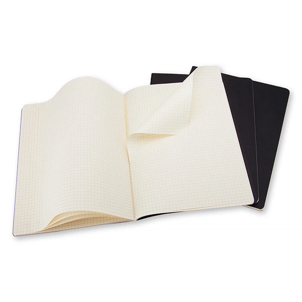 3 блокноти Moleskine Cahier великих чорних 9788883705021 - изображение 2
